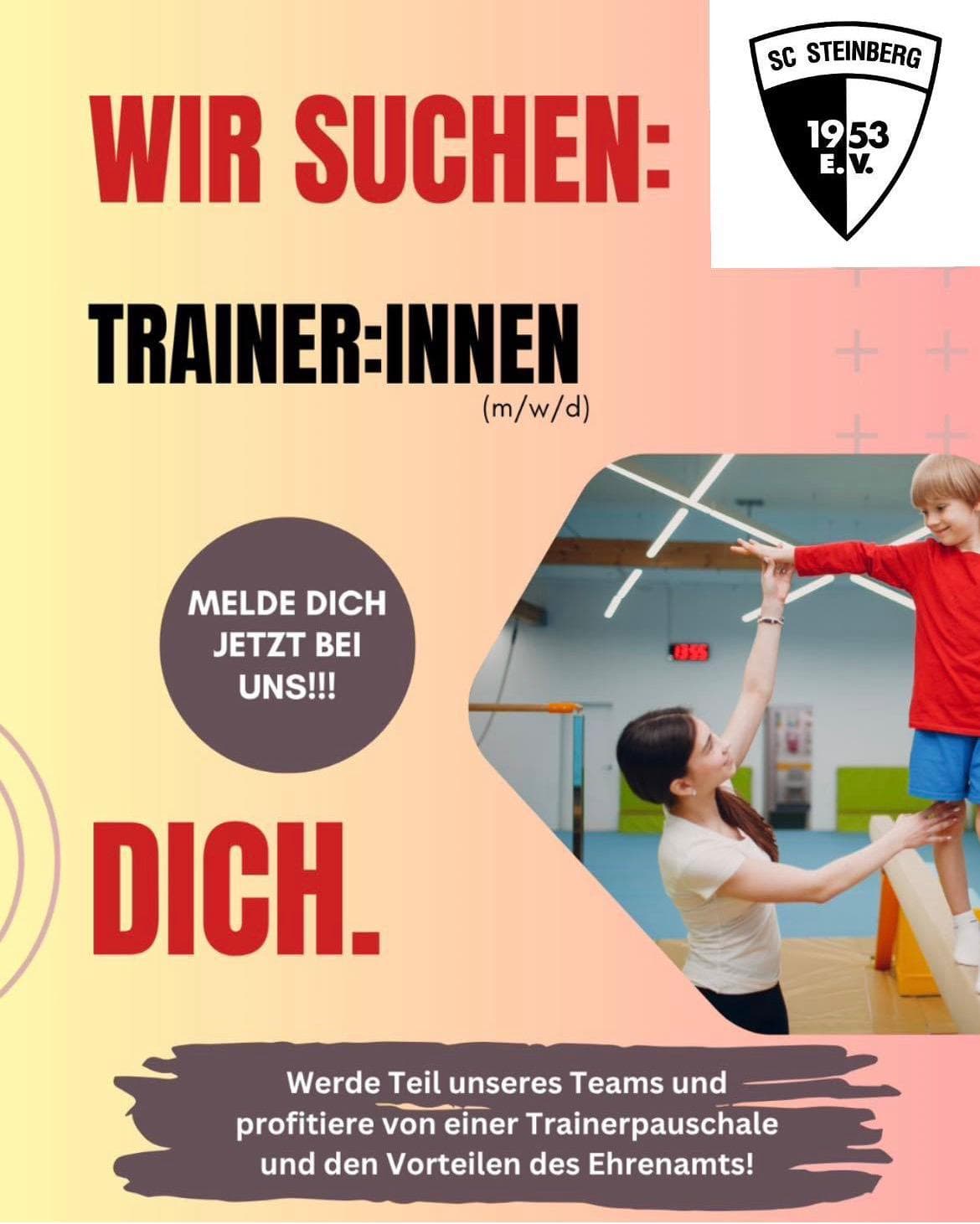 Wir suchen Trainer:innen für unsere 3 bis 4 Jährigen (m/w/d)